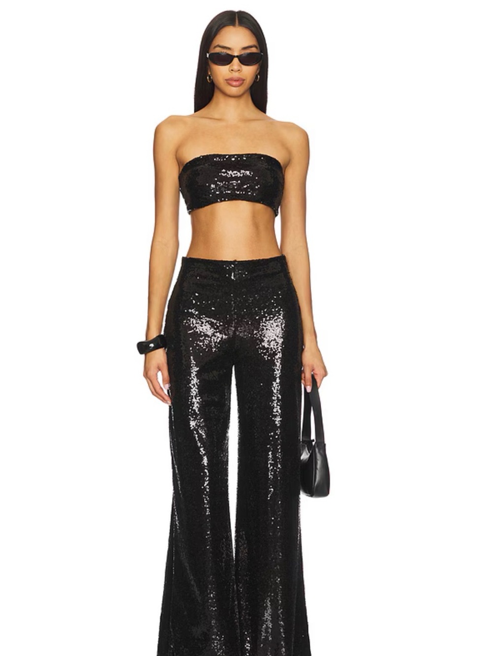 NWT Ripley Rader Sequin Wide Leg Pant